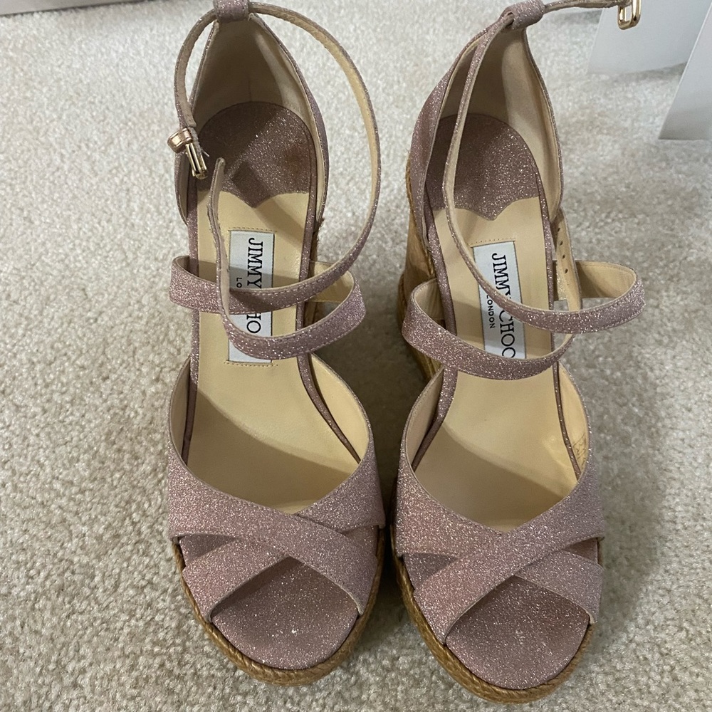 Jimmy Choo Alanah 105 Women’s Wedge - Ballet Pink